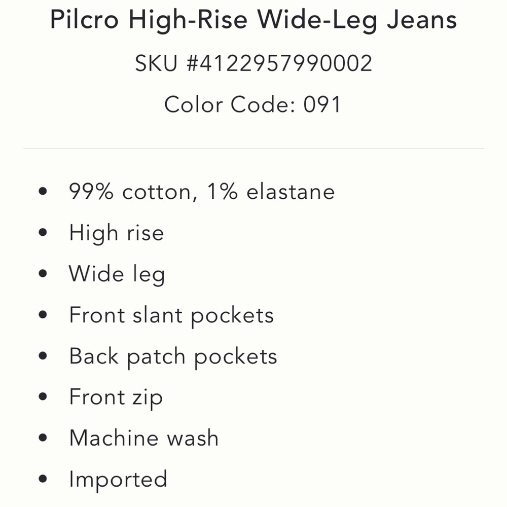 Anthropologie Wide-Leg Denim Jeans in Blue - Picture 7 of 14